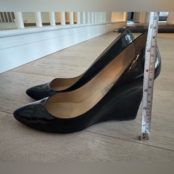 Jimmy Choo Baxen Patent Wedge Pump in Black
Size 37.5 - Picture 6 of 10